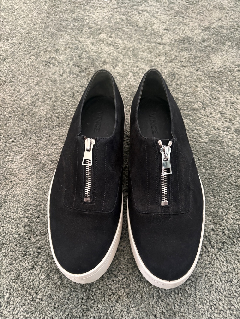 VINCE “Warner” Platform Zip Sneakers size 7